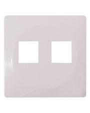 Панель двойной розетки E.Next e.lux.16121L.pn.white RJ12+RJ45 белая (ins0040029)