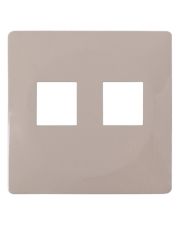 Панель двойной розетки E.Next e.lux.16121L.pn.ivory RJ12+RJ45 слоновая кость (ins0040030)