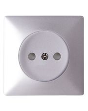Панель розетки E.Next e.lux.12211L.pn.aluminium алюминий (ins0040102)