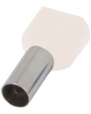 Изолированный наконечник E.Next e.terminal.stand.te.2.1.white 2x1 кв.мм белый (s4037003)