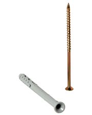 Дюбель E.Next e.metiz.dowel.92.U1.06.60 с ударным шурупом М6х60 потай (m0060027)