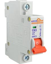 Автоматический выключатель ECOHOME ECO 1p 63A С (ECO010010009)