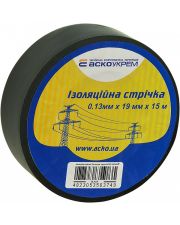 Ізоляційна стрічка Аско-Укрем 0,13x19мм/15м чорна (A0150020031)