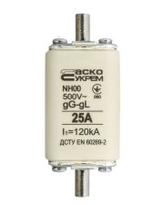 Запобіжник Аско-Укрем NH00 25A gG (A0050010009)