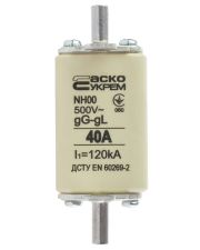 Запобіжник Аско-Укрем NH00 40A gG (A0050010011)