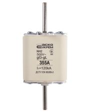 Запобіжник Аско-Укрем NH2 355A gG (A0050010044)