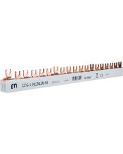 Шина питания ETI IZ 16/L1NL2NL3N/54 16мм² 3P+N Fork 54 модулей 1м (2921217)
