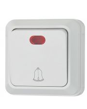 Кнопка звонка Аско-Укрем Ct с подсветкой (ВЗд10-1-Ct-W)