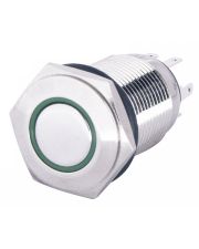 Кнопка Аско-Укрем TYJ 16-261 1NO+1NC 220В з підсвічуванням зелена (A0140010093)