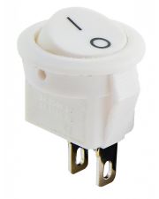 Миниатюрный переключатель Аско-Укрем KCD5-2-101 WH/WH круглый белый (A0140040131)