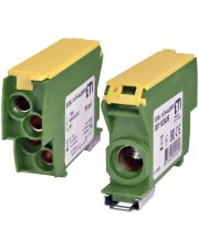 Розподільчий блок ETI EDBJ-1x70-4x25/PE 192A 1000В AC/1500В DC жовто-зелений (1102436)