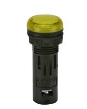 Сигнальна лампа LED ETI ECLI-16-024C-Y 24В AC/DC Ø16мм жовта матова (4771602)