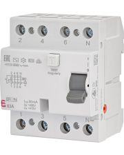 УЗО ETI EFI-P4 3P+N 63/0,03 AC 10кА (2061613)