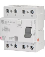 УЗО ETI EFI-P4R 3P+N 25/0,1 A 10кА RESET (2061871)