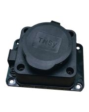 Силовая розетка TNSy RUBBER с защитной крышкой и заземлением IP44 (TNSy5000075)