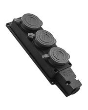 Трехместная колодка TNSy RUBBER OREL с защитной крышкой и заземлением IP44 (TNSy5502509)