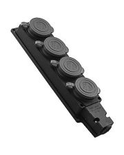 Четырехместная колодка TNSy RUBBER OREL с защитной крышкой и заземлением IP44 (TNSy5502510)