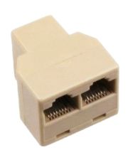 Прохідний адаптер TNSy cat.5Е UTP тип RJ45+2 RJ45 (TNSy5503259)