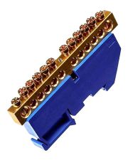 Изолированная шина TNSy «N» ШЛИ6х9-12 на DIN-рейку синяя (TNSy5500184)