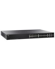 Коммутатор Cisco SB SF300-24PP 24-port 10/100 PoE+ Managed Switch w/Gig Uplinks