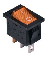 Переключатель TNSy KCD1-2-101N Y/B с подсветкой желтый (TNSy5500690)