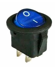 Переключатель TNSy KCD1-5-102 BL/B круглый синий (TNSy5500714)