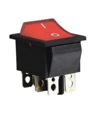 Переключатель TNSy KCD2-202N R/B с подсветкой красный (TNSy5500775)
