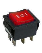 Перекидной переключатель TNSy KCD2-203N R/B с подсветкой красный (TNSy5500791)
