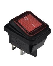 Переключатель TNSy KCD2-201WN R/B с подсветкой IP54 красный (TNSy5500805)