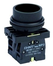 Пластиковая кнопка Chint NP2-EA21 1NO черная IP40 (574084)