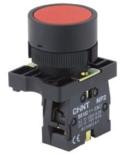 Пластиковая кнопка Chint NP2-EA42 1NC красная IP40 (574089)