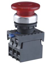 Кнопка грибок Chint NP8-11MD/14 1NO+1NC AC 110В-220В Ø40мм с самовозвратом красная IP65 (667285)