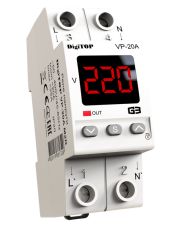Реле напряжения DigiTOP VP-20A M2R (красный индикатор)