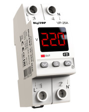 Реле напряжения DigiTOP VP-25A M2R (красный индикатор)