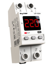 Реле напряжения DigiTOP VP-50A M2R (красный индикатор)