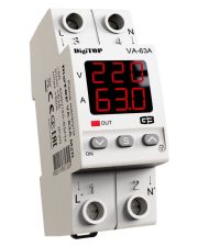 Реле напряжения DigiTOP VA-63A M2R (красный индикатор)