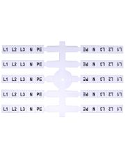 Маркировочная табличка ETI EO3 L1, L2, L3, N, PE 200шт (3901816)
