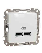 USB розетка Schneider Electric Sedna Design & Elements A+A 2,1A белая SDD111401