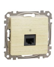 Комп'ютерна розетка Schneider Electric Sedna Design & Elements RJ45 кат. 5е UTP береза SDD180451