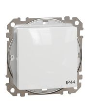 Одноклавишный переключатель Schneider Electric Sedna Design & Elements с крышкой IP44 белый SDD211106