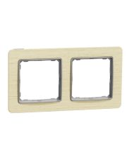 Подвійна рамка Schneider Electric Sedna Elements береза SDD380802