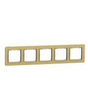 Пятипостовая рамка Schneider Electric Sedna Elements Sedna Elements матовое золото SDD371805