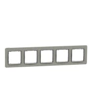 Рамка пятиместная Schneider Electric Sedna Elements бетон SDD390805