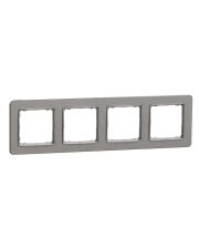 Рамка чотиримісна Schneider Electric Sedna Elements Sedna Elements матовий алюміній SDD370804