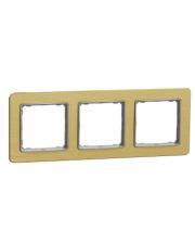 Трехпостовая рамка Schneider Electric Sedna Elements Sedna Elements матовое золото SDD371803
