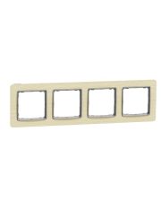 Четырехместная рамка Schneider Electric Sedna Elements береза SDD380804