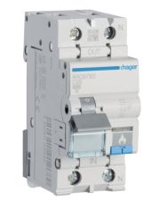 Автоматический выключатель Hager ARC975D с дуговой защитой AFDD 6кА C 25A 1P+N