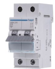 Автоматический выключатель Hager MBN216 6кА B 16A 2P