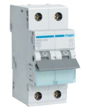 Автоматический выключатель Hager MBN240 6кА B 40A 2P