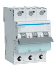 Автоматический выключатель Hager MBS306 QC 6кА B 6A 3P